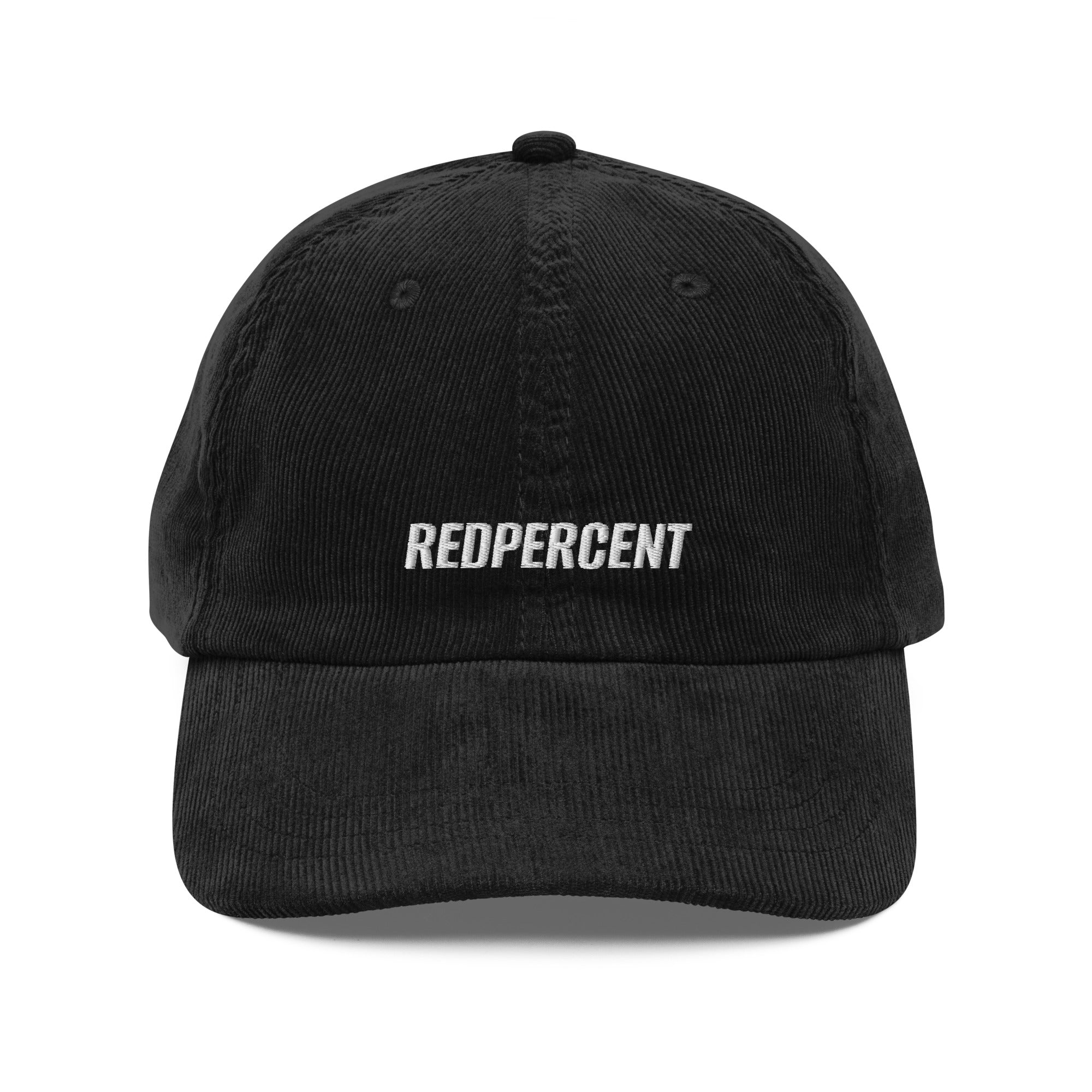 'REDPERCENT' CORDUROY CAP
