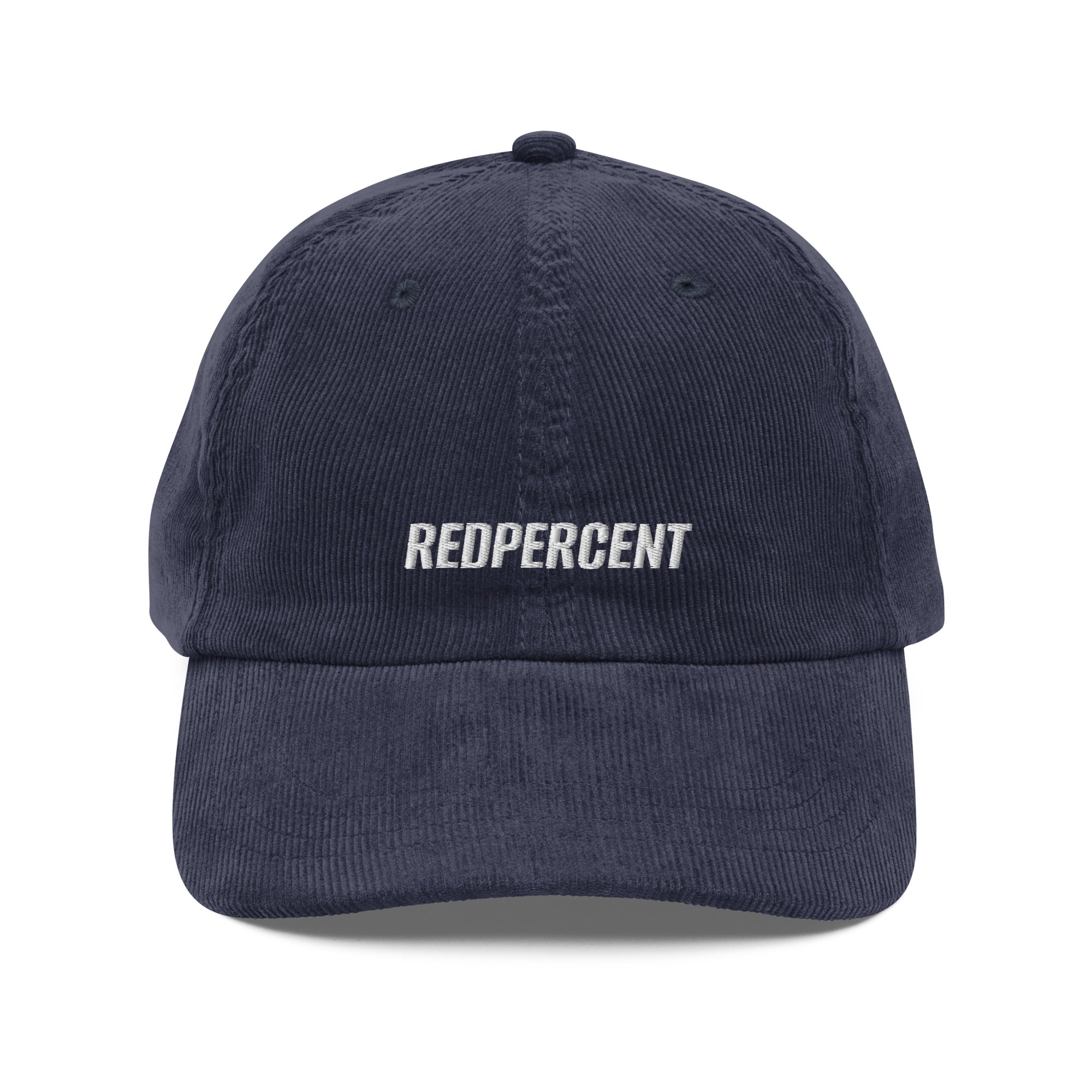 'REDPERCENT' CORDUROY CAP